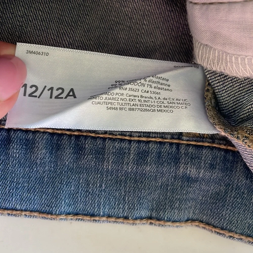BNWT GIRLS CARTER’S DENIM JACKET, SIZE 12A